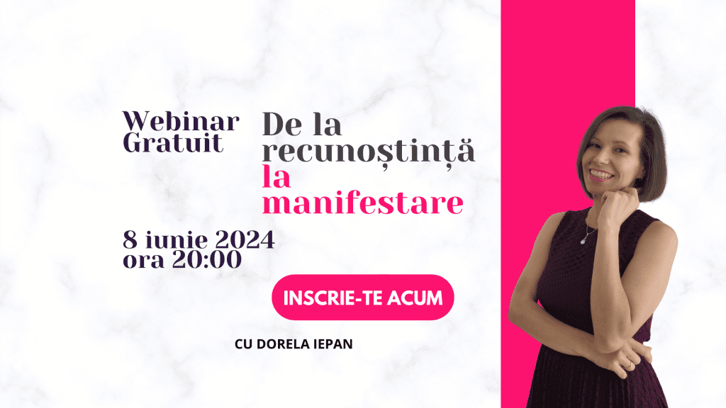 webinar De la Recunoștință la Manifestare